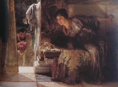 Alma-Tadema, Sir Lawrence Welcome Footsteps (mk23) oil painting image